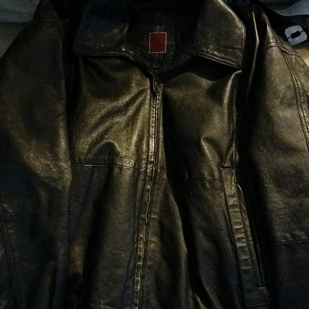 William Barry Black Leather Jacket